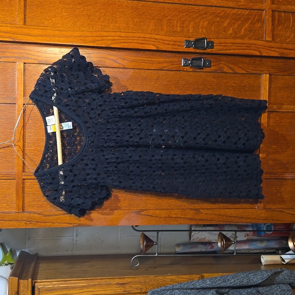 Mimi Chica Crocheted Tunic Size Small